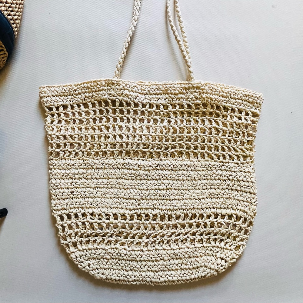 H&M Straw Paris Tote Bag - Picture 6 of 6